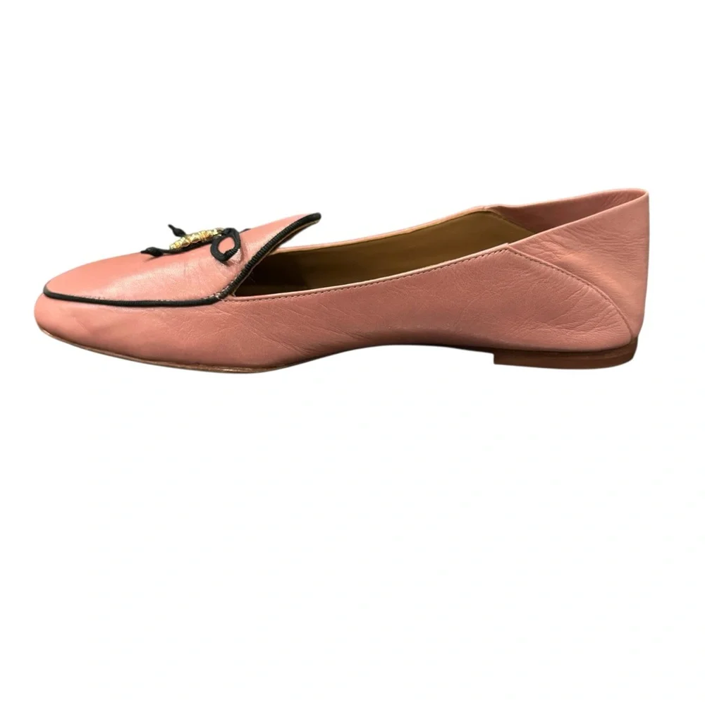 Tory Burch Charm Loafers Flats Rosa